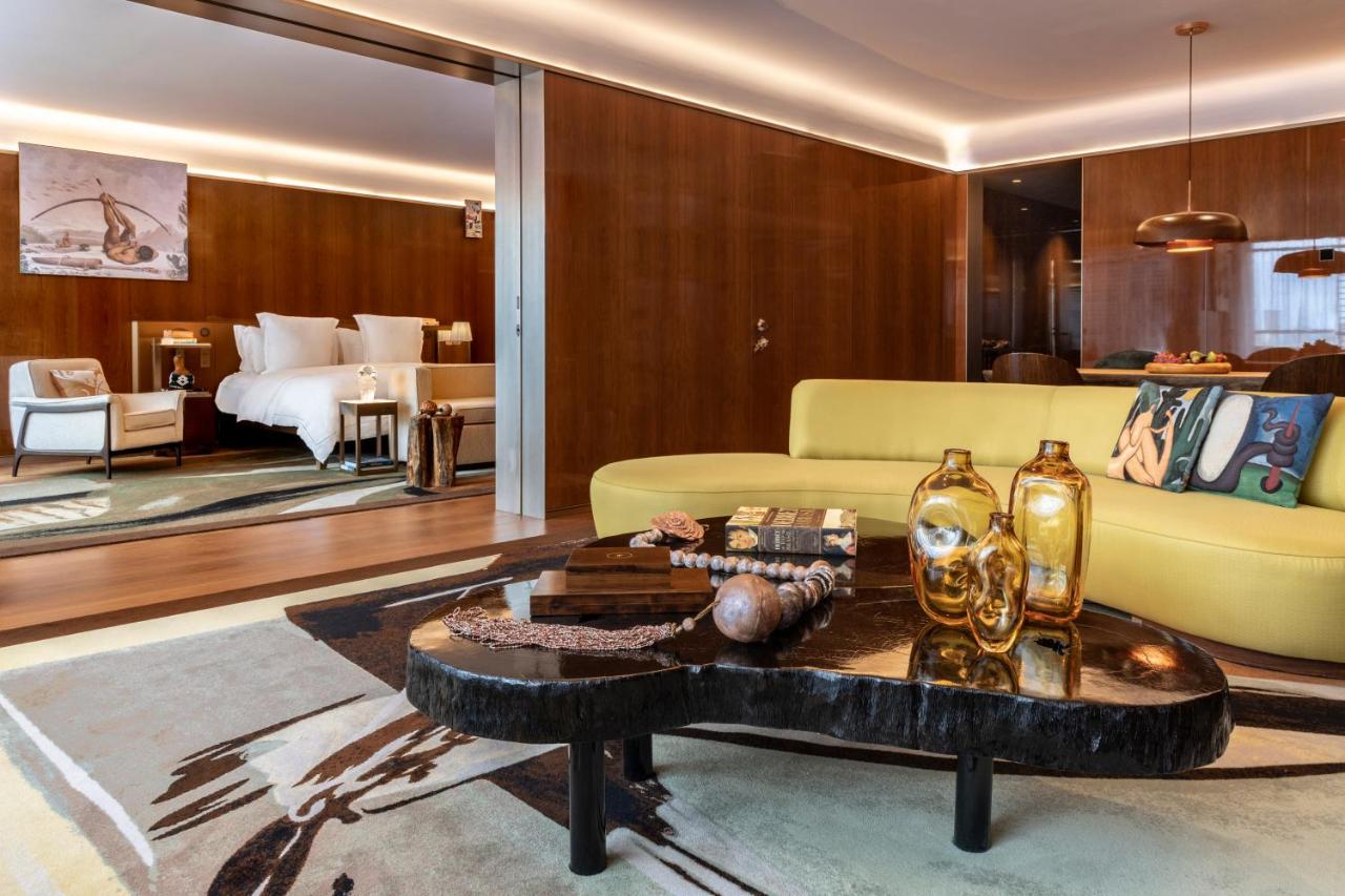 Rosewood Sao Paulo 호텔 외부 사진 The living room of a suite at the Mandarin Oriental