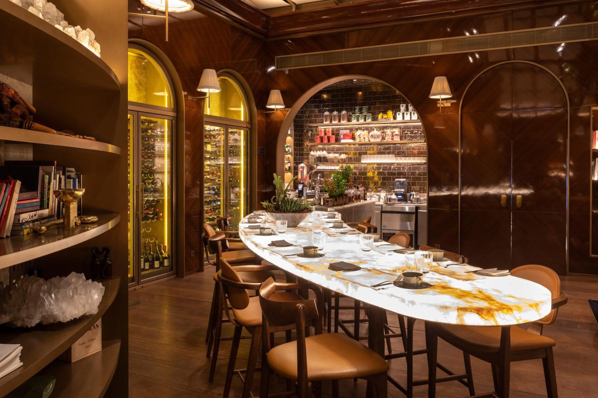 Rosewood Sao Paulo 호텔 외부 사진 Interior of the restaurant